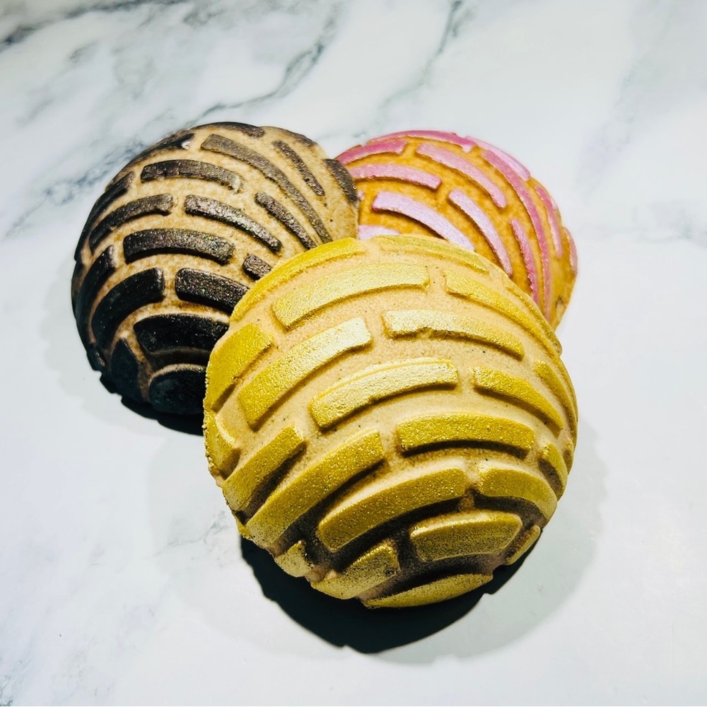 Assorted Concha Bread Trio Bath Bomb Set
